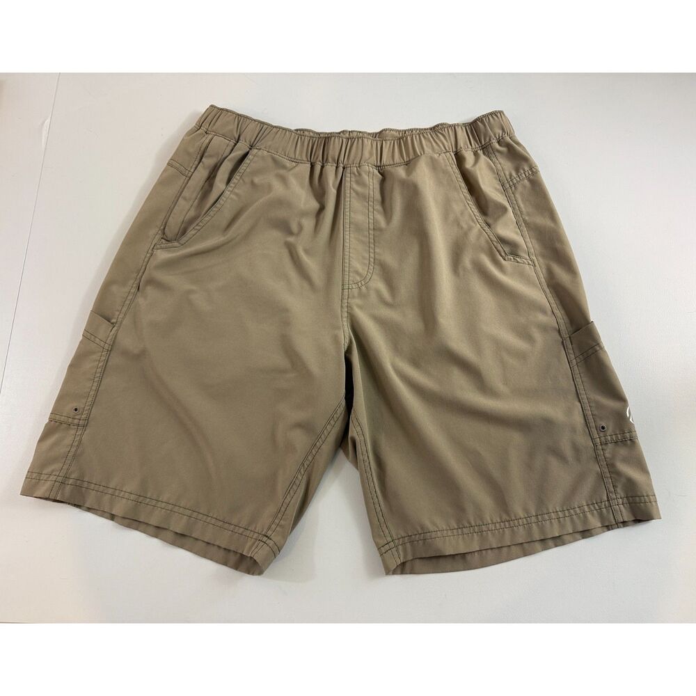 Magellan MagRepel Fish Gear Khaki Shorts - LINER CUT OUT - Size Large